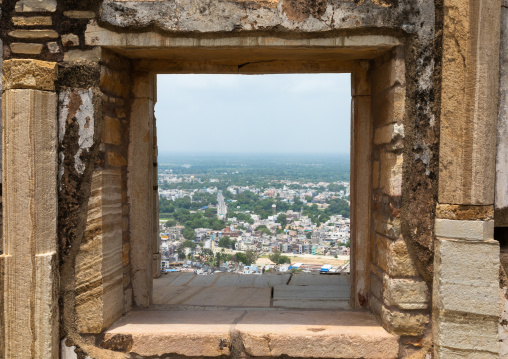 The ruined rana kumbha palace inside the medieval Chittorgarh fort complex, Rajasthan, Chittorgarh, India