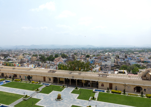City view from the city palace, Rajasthan, Udaipur, India