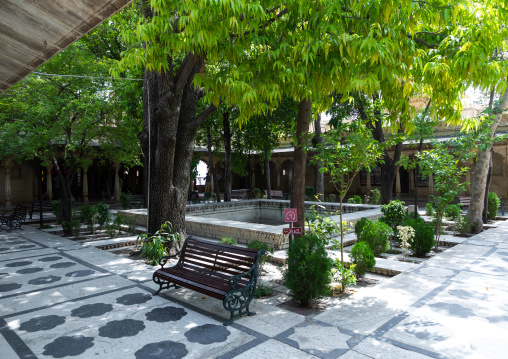 Garden in a courtyard of the city palace, Rajasthan, Udaipur, India