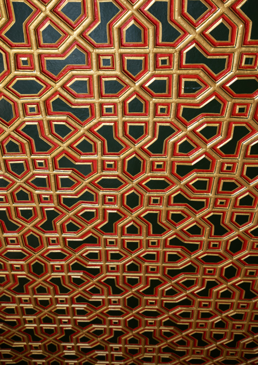 Junagarh fort painted celiling, Rajasthan, Bikaner, India