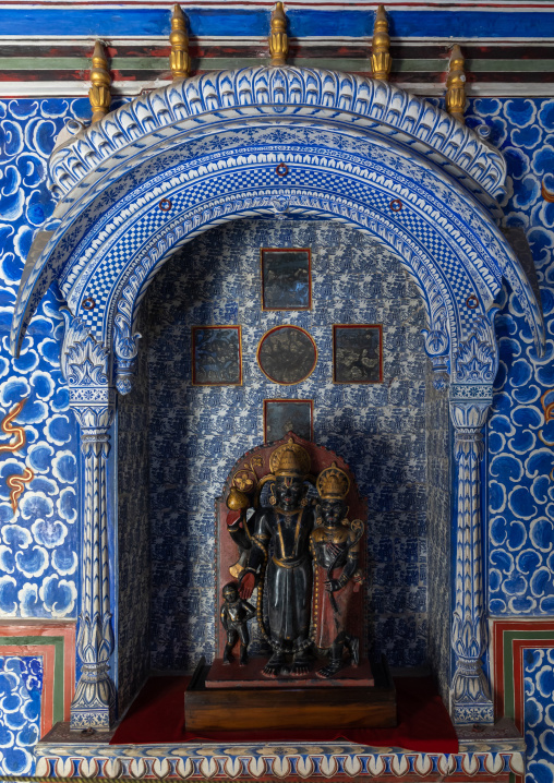 Idols statutes in Junagarh fort, Rajasthan, Bikaner, India