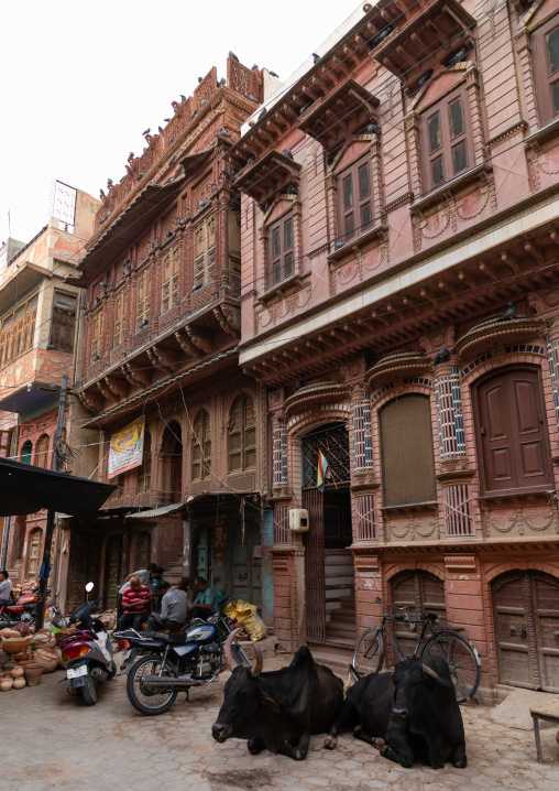 Beautiful haveli in the old city, Rajasthan, Bikaner, India