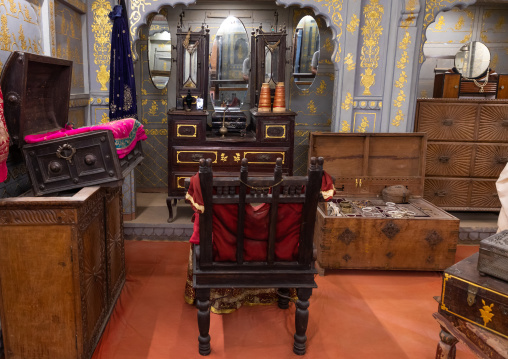 Patwa haveli furnitures, Rajasthan, Jaisalmer, India