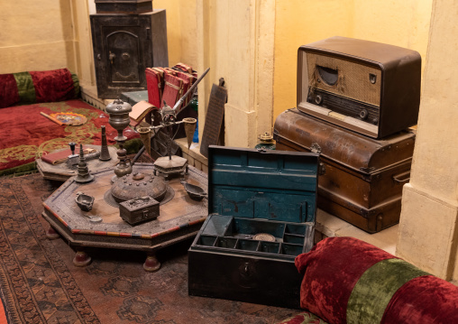 Patwa haveli furnitures, Rajasthan, Jaisalmer, India