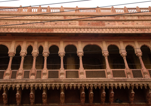 Beautiful haveli in the old city, Rajasthan, Bikaner, India