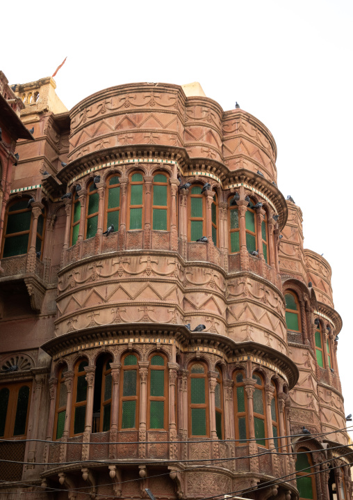 Beautiful haveli in the old city, Rajasthan, Bikaner, India