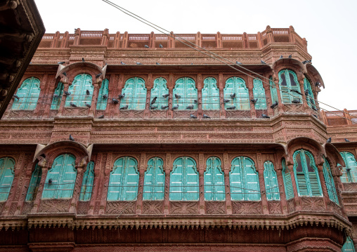 Beautiful haveli in the old city, Rajasthan, Bikaner, India