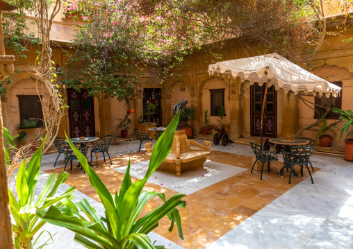 Old haveli courtyard, Rajasthan, Jaisalmer, India