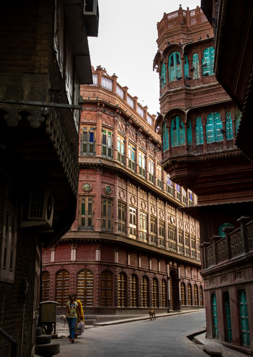 Beautiful haveli in the old city, Rajasthan, Bikaner, India