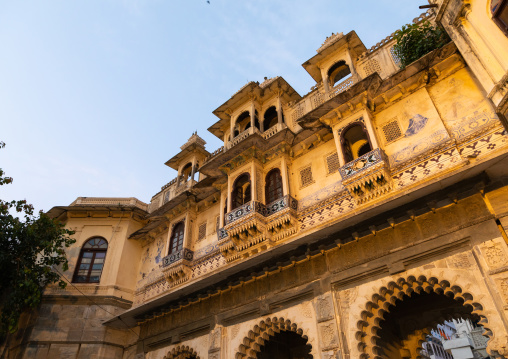 Historic building on Gangaur ghat, Rajasthan, Udaipur, India