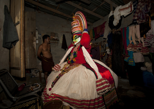 Backstage With Kathakali Dancers In Fort Kochin, India