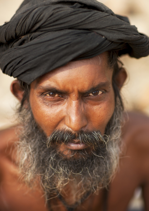 Black Naga At Maha Kumbh Mela, Allahabad, India