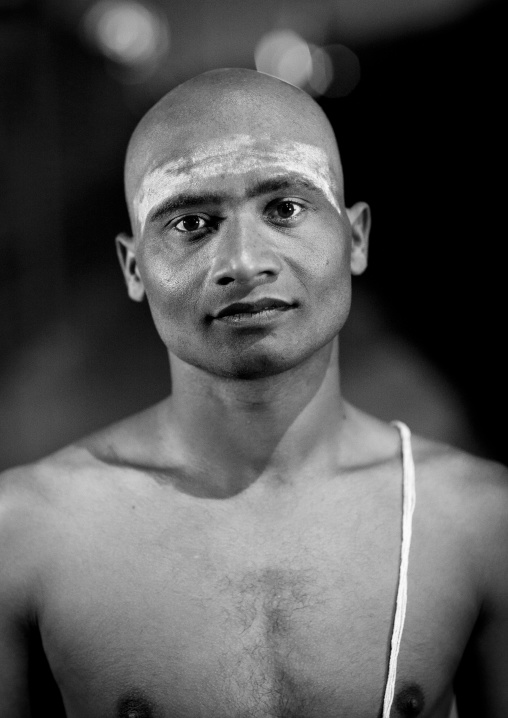 Young Man Becoming A 1Naga Sadhu, Maha Kumbh Mela, Allahabad, India