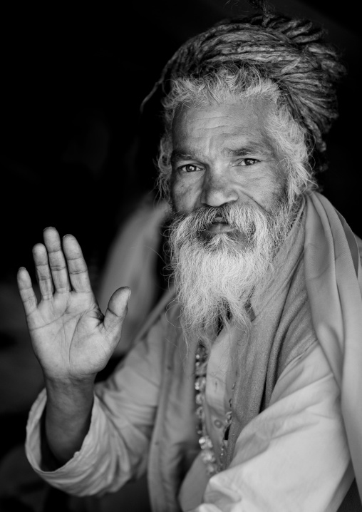 Naga Sadhu In Juna Akhara, Maha Kumbh Mela, Allahabad, India