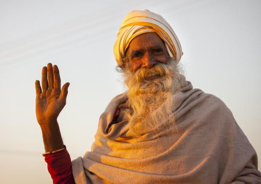 Pilgrim At Maha Kumbh Mela, Allahabad, India