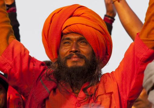Pilgrim At Maha Kumbh Mela, Allahabad, India