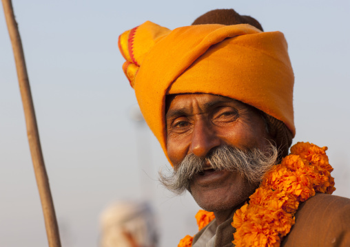 Pilgrim At Maha Kumbh Mela, Allahabad, India