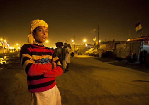Pilgrim At Maha Kumbh Mela, Allahabad, India