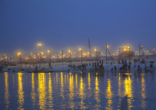 Pilgrims Bathing In Ganges, Maha Kumbh Mela, Allahabad, India