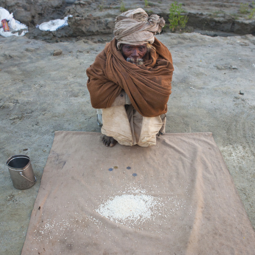 Pilgrim At Maha Kumbh Mela, Allahabad, India