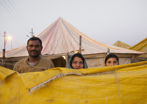 Camp For Pilgrims, Maha Kumbh Mela, Allahabad, India