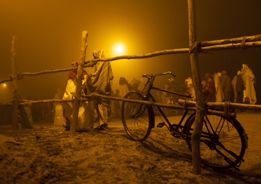 Pilgrims In The Fog, Maha Kumbh Mela, Allahabad, India
