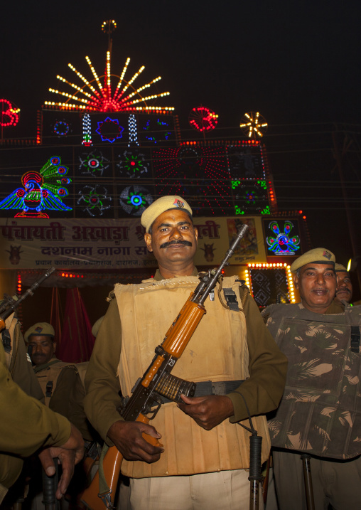 Police During 1Maha Kumbh Mela, Allahabad, India