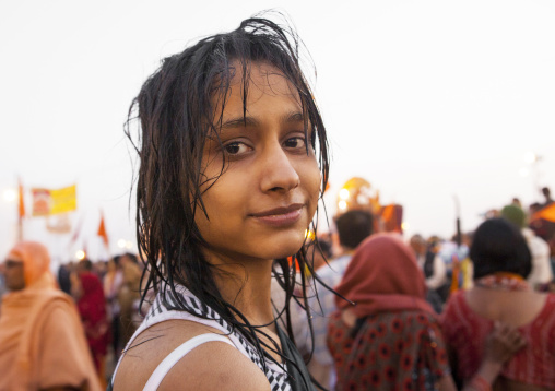 Pilgrim After The Bath, Maha Kumbh Mela, Allahabad, India