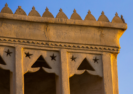 wind tower used as a natural cooling system in iranian traditional architecture, Qeshm Island, Laft, Iran