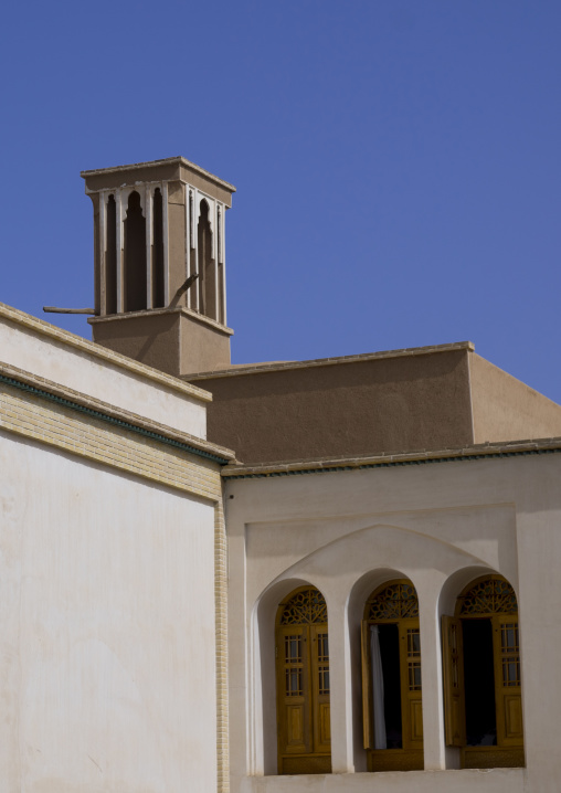 Windtower of traditional house, Isfahan province, Kashan, Iran