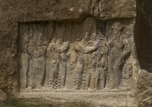 The investiture of narse in naqsh-e rustam, Fars province, Shiraz, Iran