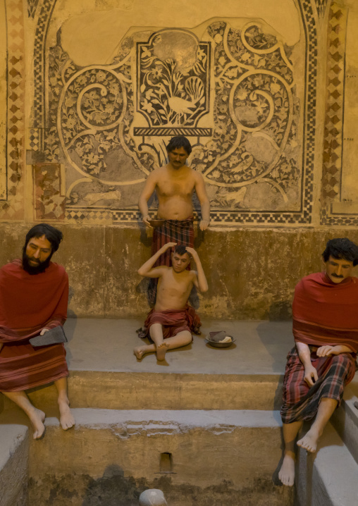Mannequins in the hamman-e vakil bath, Fars province, Shiraz, Iran