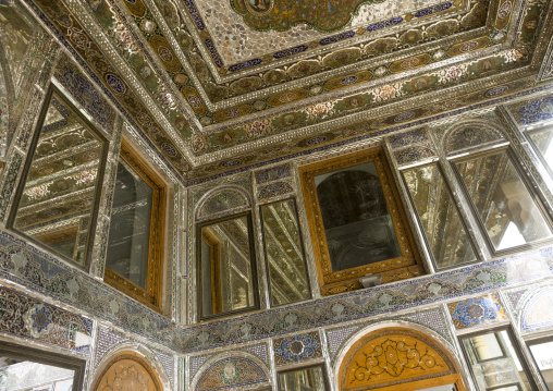Narenjestan mirrors decoration, Fars province, Shiraz, Iran