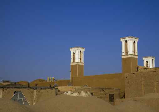 Windtowers of traditional house, Isfahan province, Kashan, Iran