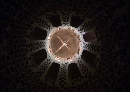 Ceiling of an old dovecote for pigeons, Isfahan Province, Isfahan, Iran