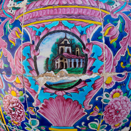 Decorated tile work at Nasir ol Molk mosque, Fars Province, Shiraz, Iran