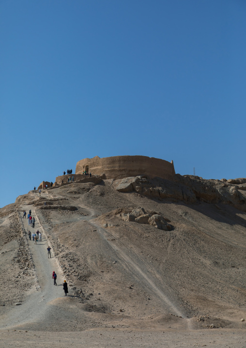 Tower of silence where zoroastrians brought their deads and vultures would consume the corpses, Yazd Province, Yazd, Iran