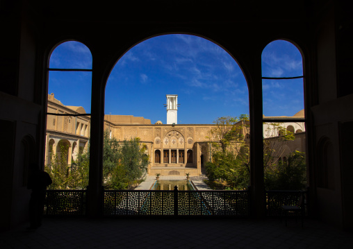 Boroujerdi historical house and its wind tower, Isfahan Province, Kashan, Iran