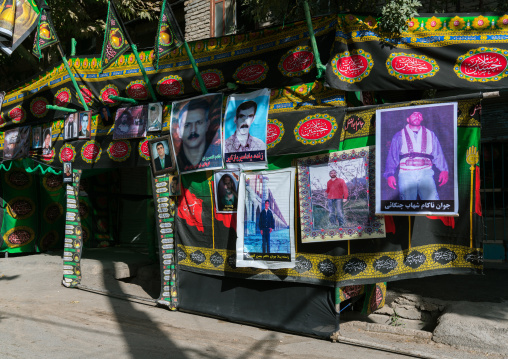 Memorial built for dead people and martyrs during Muharram and Ashura, Lorestan Province, Khorramabad, Iran