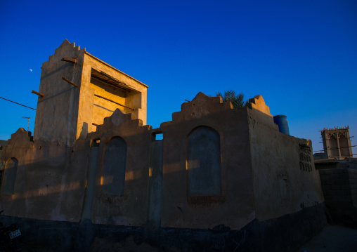 wind tower used as a natural cooling system in iranian traditional architecture, Qeshm Island, Laft, Iran