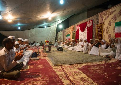 men singing and playing music during a wedding ceremony, Qeshm Island, Tabl , Iran