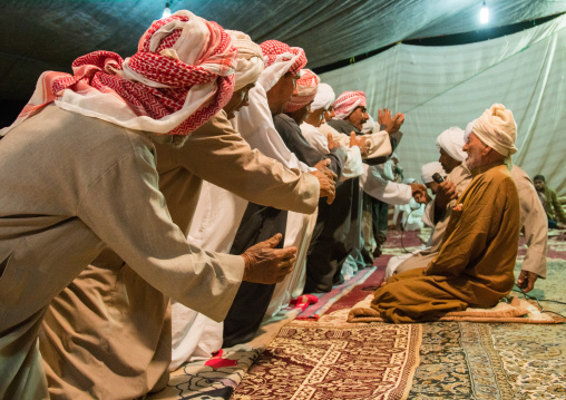 men dancing during a wedding ceremony, Qeshm Island, Tabl , Iran