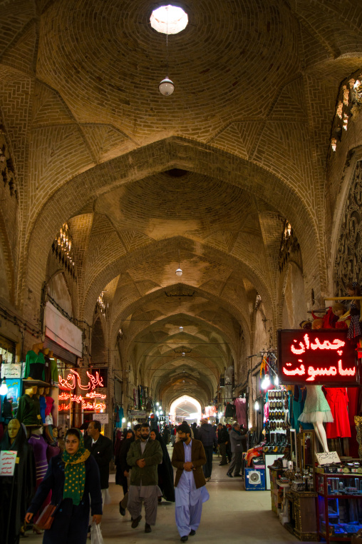 bazaar on ganjali khan square, Central County, Kerman, Iran
