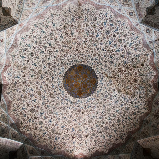 ali qapu palace ceiling, Isfahan Province, isfahan, Iran