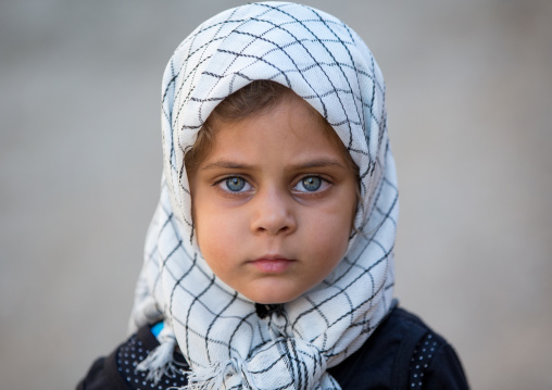 An Iranian Shiite Girl During Tasua Celebrations One Day Before Ashura, Lorestan Province, Khorramabad, Iran