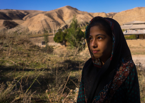 Turkmen Girl With Traditional Clothing, Golestan Province, Karim Ishan, Iran