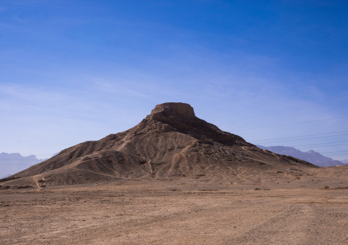 Tower Of Silence Where Zoroastrians Brought Their Dead And Vultures Would Consume The Corpses, Yazd Province, Yazd, Iran