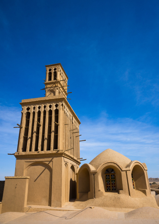 Aghazadeh Mansion Wind Towers Used As A Natural Cooling System In Iranian Traditional Architecture, Fars Province, Abarkooh, Iran