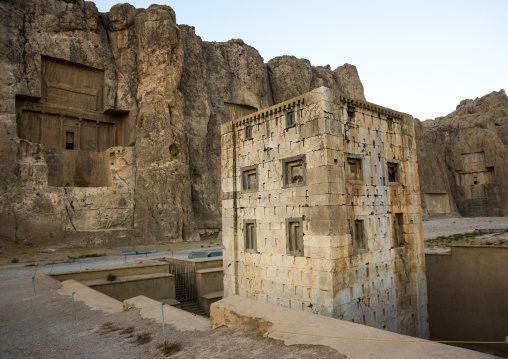 The Tower Knows As The Ka'bah Of Zoroaster In Naqsh-e Rustam Necropolis, Fars Province, Shiraz, Iran
