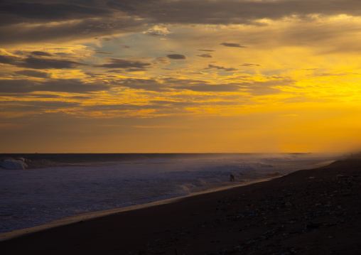 Beach at sunset, Sud-Comoé, Grand-Bassam, Ivory Coast
